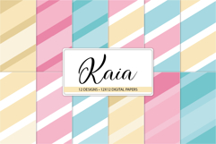 Pastel striped digital paper pattern