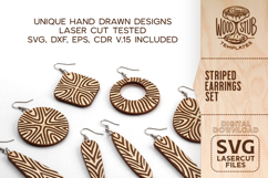 Abstract Earrings SVG, Geometric Earrings SVG, Earrings svg Product Image 2