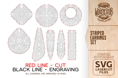 Abstract Earrings SVG, Geometric Earrings SVG, Earrings svg Product Image 3