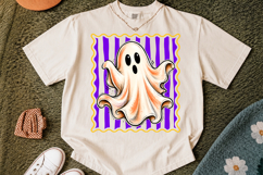 Striped Ghost Halloween Png,Spooky Season Sublimation Product Image 2