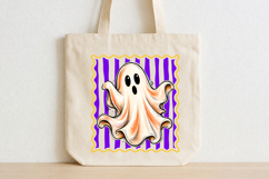 Striped Ghost Halloween Png,Spooky Season Sublimation Product Image 4