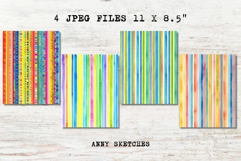 Mexican Stripes Junk Journal Pages Serape Printable Set Product Image 2