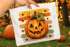 Striped Pumpkin PNG,Vintage Pumpkin Season PNG Product Image 3