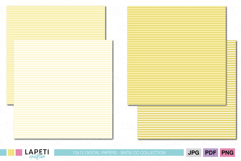 pastel stripe paper yellow scrapbook printable