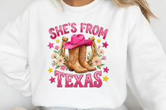 Striped She's From Texas PNG Product Image 2