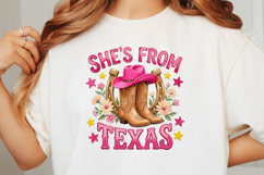 Striped She's From Texas PNG Product Image 3