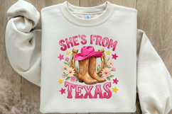 Striped She's From Texas PNG Product Image 4