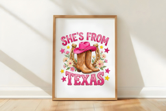 Striped She's From Texas PNG Product Image 5