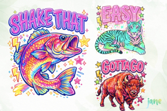 Striped Summer Animal Png Product Image 1