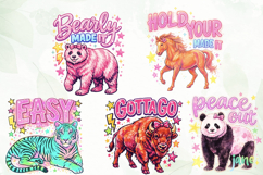 Striped Summer Animal Png Clipart Product Image 6