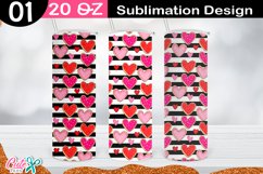 Valentines day 20 Oz Skinny Tumbler sublimation Bundle Vol 2 Product Image 4