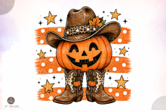 Striped Western Pumpkin png,Pumpkin Boots PNG Product Image 1