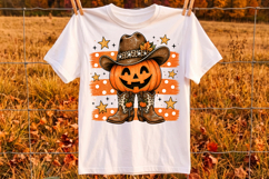 Striped Western Pumpkin png,Pumpkin Boots PNG Product Image 2