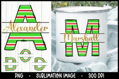 SUPER 7 Christmas Split Monogram sublimation set bundle Product Image 8