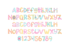 Stripes and Dots Pastel Color Font Product Image 4