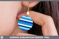 GorgeousStripes Round Earrings design.