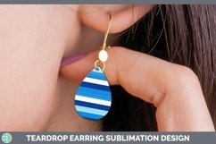 GorgeousStripes Teardrop Earrings design.