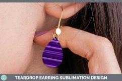 GorgeousStripes Teardrop Earrings design.