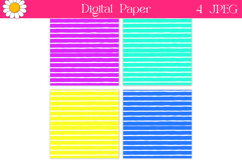 Stripe Bright Digital Paper | Summer Neon Backgrounds Product Image 2