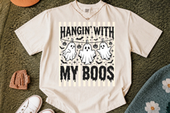 Stripes Funny Hanging Ghosts Halloween PNG, Hangin’ With My Product Image 3