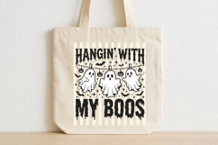 Stripes Funny Hanging Ghosts Halloween PNG, Hangin’ With My Product Image 4