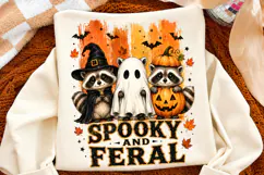 Stripes Spooky And Feral Raccoon Png, Halloween Raccoon Png Product Image 2