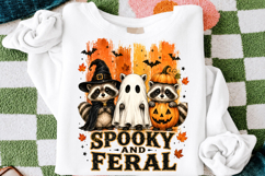 Stripes Spooky And Feral Raccoon Png, Halloween Raccoon Png Product Image 3