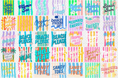 Summer Sublimation Bundle | Beach Quotes Retro Stripes png Product Image 3