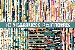 Seamless Paint Strips With Gold Flakes Product Image 1