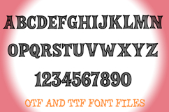Stripy Lined Alphabet Lettering ABC Text Font OTF Product Image 2