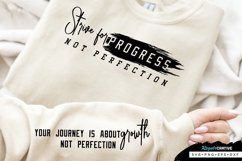Strive For Progress Not Sleeve SVG, Motivational SVG Design Product Image 1
