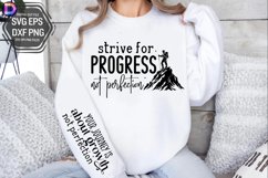 Strive for progress Sleeve SVG, Motivational Sleeve SVG Product Image 2