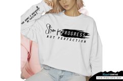 Strive For Progress Not Sleeve SVG, Motivational SVG Design Product Image 2