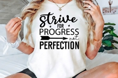 Strive For Progress Perfection SVG Design Product Image 3