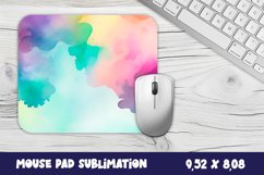 Mouse Pad PNG Abstract Multicolored watercolor Sublimation Product Image 1