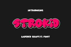 Strokid Layered | Bubble Graffiti Font Product Image 1