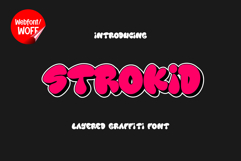 Strokids | Thick Rounded Graffiti Webfont for Bold Websites Product Image 1