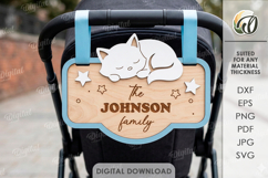 3D Baby Stroller Signs Bundle Laser Cut. Stroller Tag SVG Product Image 12