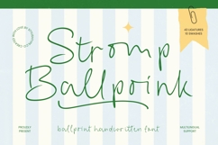Stromp Ballpoink - Ballpoint Handwritten Font Product Image 1