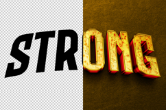Strong 3D editable text effect Product Image 2