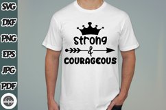Strong And Courageous SVG - Strong SVG - Courageous SVG Product Image 1