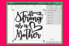 Strong As A Mother SVG | She Is Strong Svg | Woman Cut Files Product Image 5