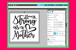 Strong As A Mother SVG | She Is Strong Svg | Woman Cut Files Product Image 6