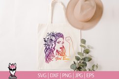 Girl boss SVG , strong woman SVG, woman sublimation design Product Image 2