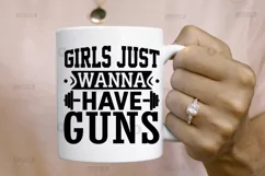 Girls just wanna have guns SVG, Workout SVG Design Product Image 2