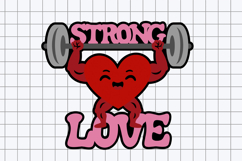 Strong Love topper 3D SVG Product Image 2
