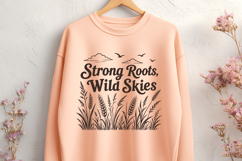 Strong Roots Wild Skies SVG PNG, Nature Inspired Design Product Image 2