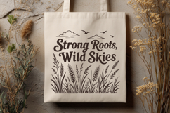 Strong Roots Wild Skies SVG PNG, Nature Inspired Design Product Image 3
