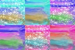 Strong Tone Watercolor Digital Papers Glitter Background Product Image 2