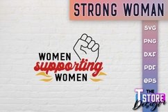 Strong Woman SVG Design | Woman Quotes | Strong Woman v.1 Product Image 1